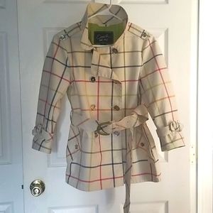 Coach tattersail plaid coat